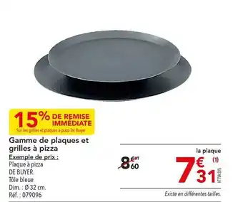 METRO Gamme De Plaques Et Grilles à Pizza offre