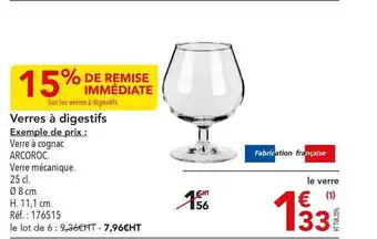 METRO Verres à Digestifs offre