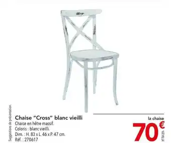 METRO Chaise offre