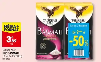 ALDI Taureau ailé riz basmati offre