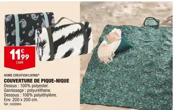 ALDI Home creation living couverture de pique-nique offre