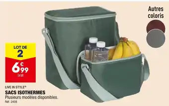 ALDI Live in style sacs isothermes offre