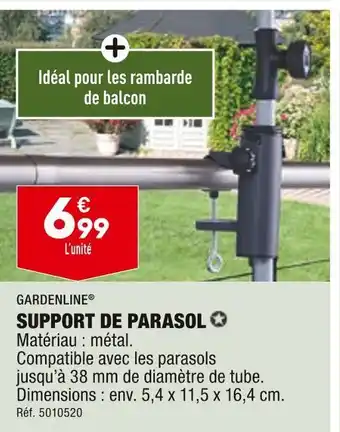 ALDI Gardenline support de parasol offre