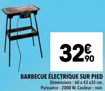 Supeco Barbecue électrique sur pied offre