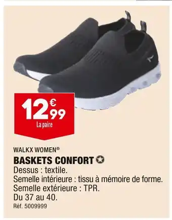 ALDI Walkx women baskets confort offre