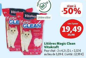 Maxi Zoo Vitakraft litières magic clean offre