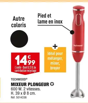 ALDI Techwood mixeur plongeur offre