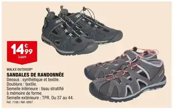ALDI Walkx outdoor sandales de randonnée offre