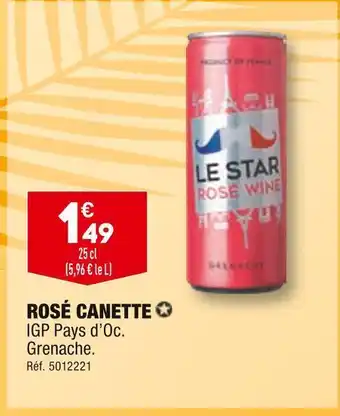 ALDI Rosé canette offre
