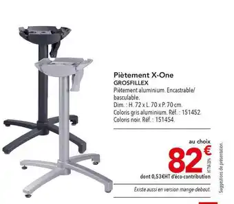 Piètement X-one Grosfillex