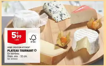 ALDI Home creation kitchen plateau tournant offre