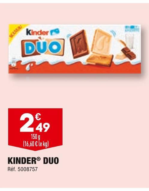 ALDI Kinder kinder duo offre