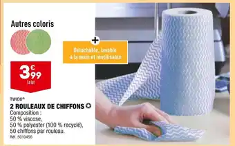 ALDI Twido 2 rouleaux de chiffons offre