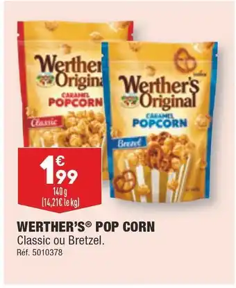 Werther's pop corn