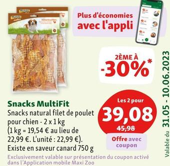 Maxi Zoo Multifit snacks offre