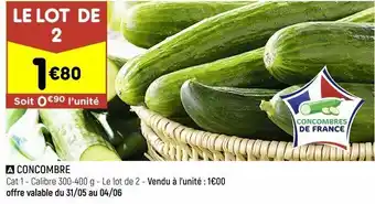 Leader Price Concombre offre
