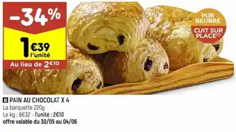 Pains au chocolat x4