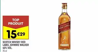 Scotch whisky red label johnnie walker 40% vol