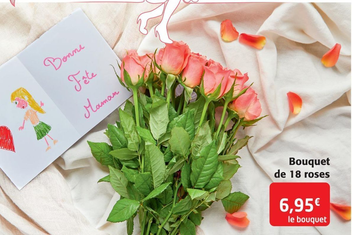Colruyt Bouquet de 18 roses offre