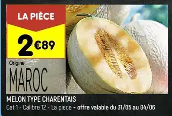 Leader Price Melon type charentais offre