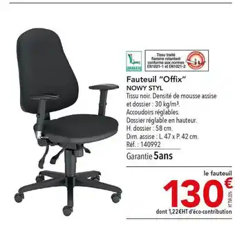 METRO Fauteuil  offre