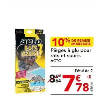 PiĂšges Ă Glu Pour Rats Et Souris Acto