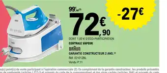 E.Leclerc CENTRALE VAPEUR offre