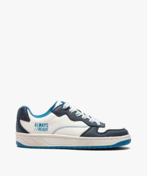 Gémo Baskets garçon avec dessus et lacets bicolores offre