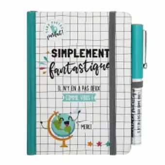 Carnet et stylo merci maitresse