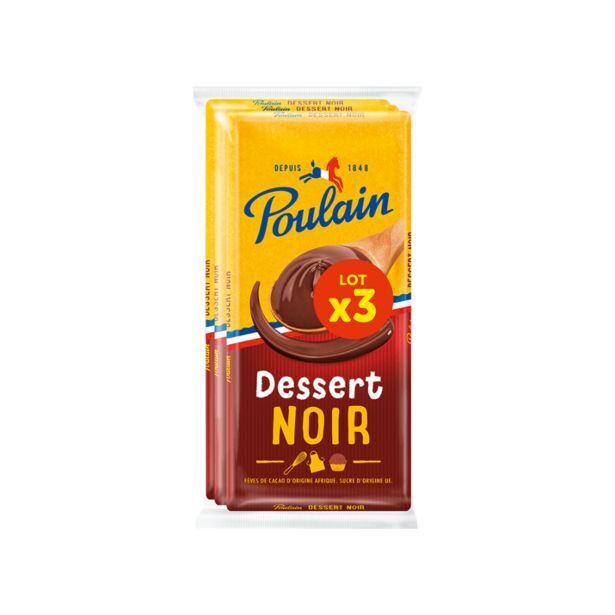 ALDI Tablettes chocolat noir dessert offre