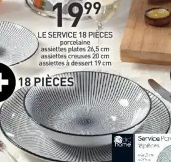 Le Service 18 Pièces