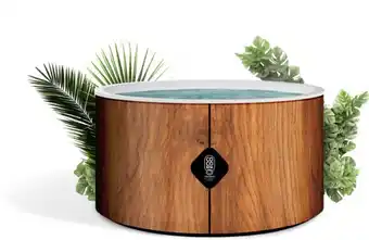 Coco spa - spa gonflable tahiti | 180 cm de diamĂštre | 1100 litres | moteur 2040 w | jusqu'Ă 6 personnes | massage 140 jets