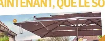 Jardiland Parasol deporté grand vent offre