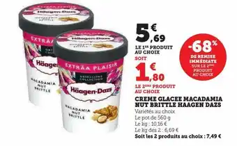 Creme glacee macadamia nut brittle haagen dazs