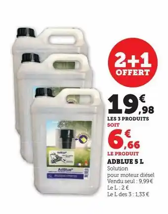 Hyper U Adblue 5l offre