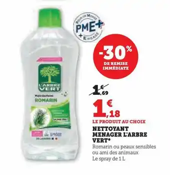 Super U Nettoyant menager l'arbre vert offre