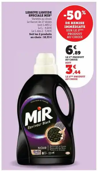 Super U Lessive liquide speciale mir offre