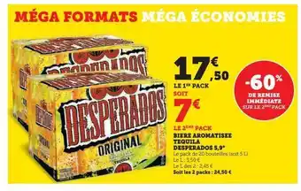 Hyper U Bière aromatisee tequila desperados 5.9ª offre