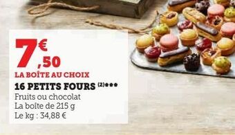 16 petits fours