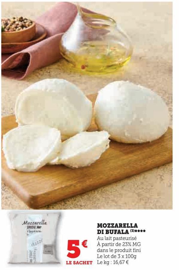 Super U Mozzarella di bufala offre