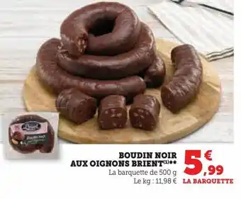 Boudin noir aux oignons brient