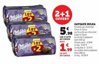Hyper U Gateaux milka offre