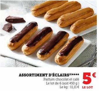 Super U Assortiment d'éclairs offre