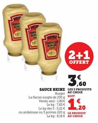 Super U Sauce heinz offre