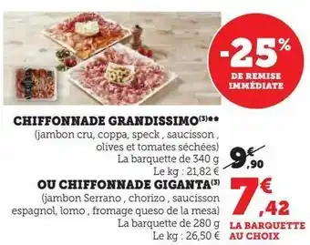Chiffonnade grandissimo ou chiffonnade giganta