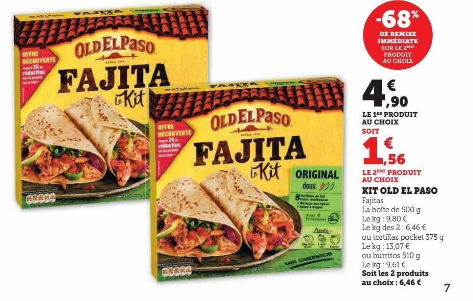Super U Kit old el paso offre