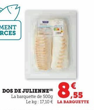 Super U Dos de julienne offre