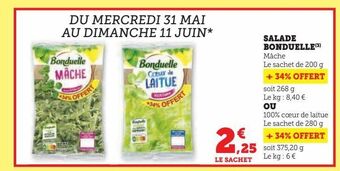 Hyper U Salade bonduelle offre