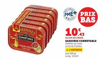 Super U Sardines connetable offre