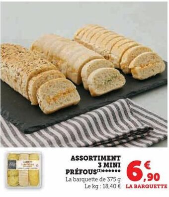 Super U Assortiment 3 mini préfous offre